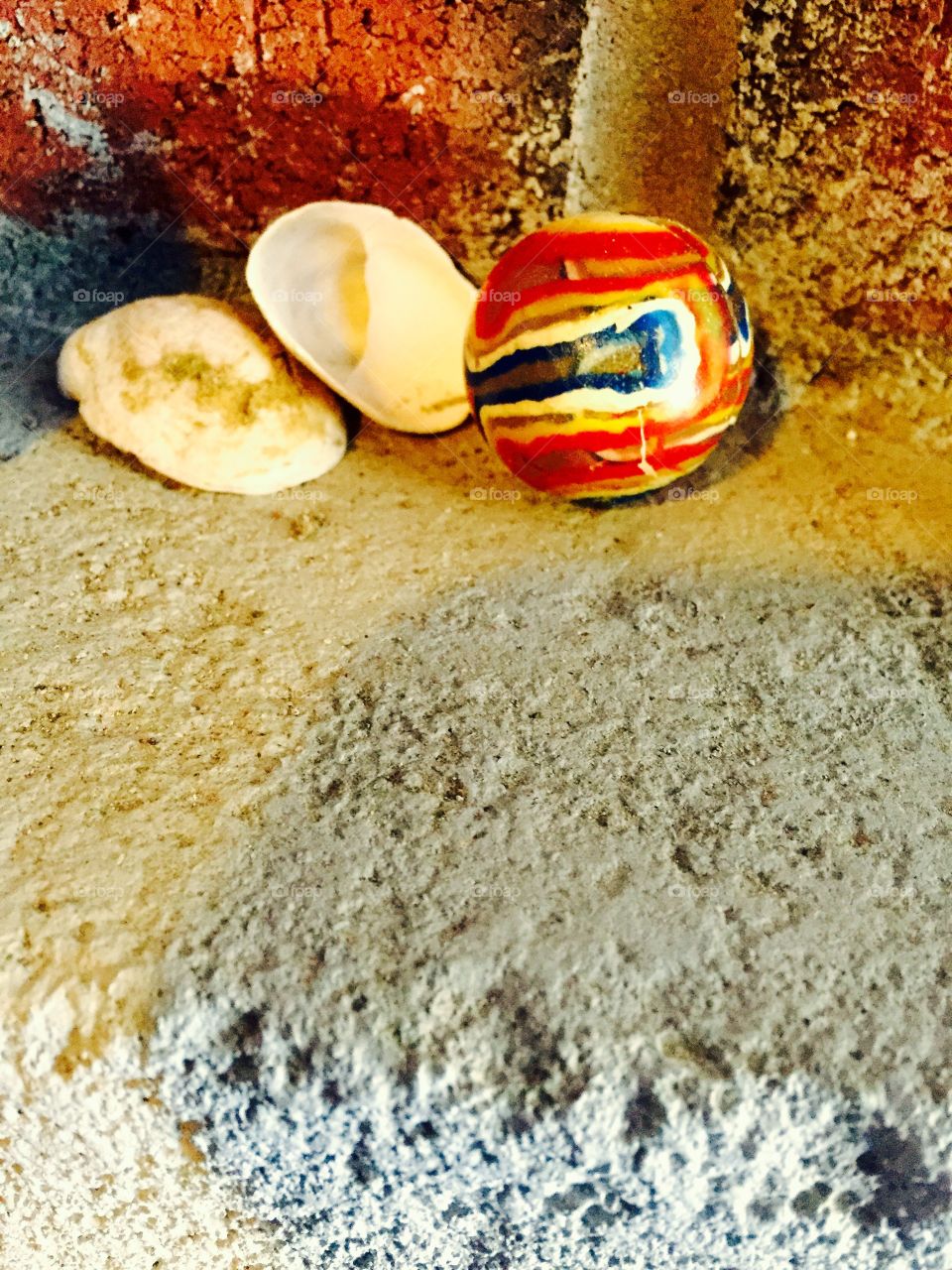 Marbles and shells