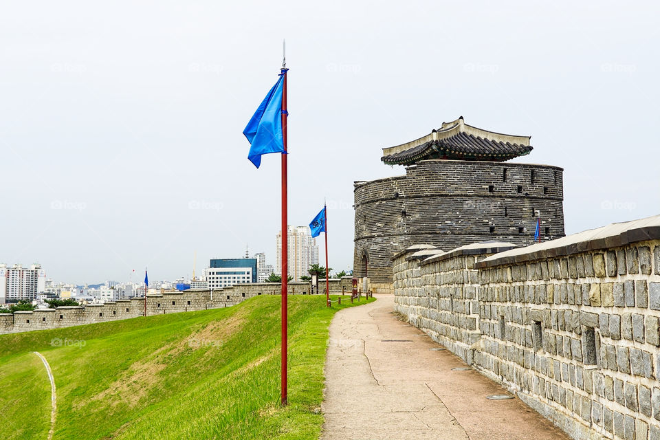 Ancient wall of a fortress