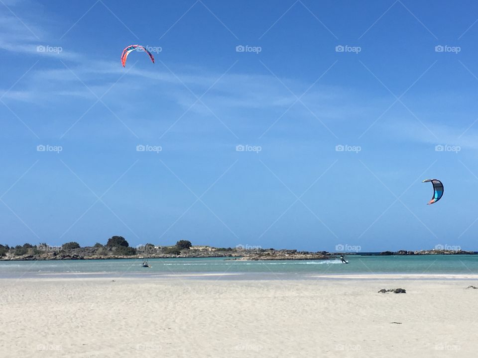 Greece- Crete. Elafonisi surf