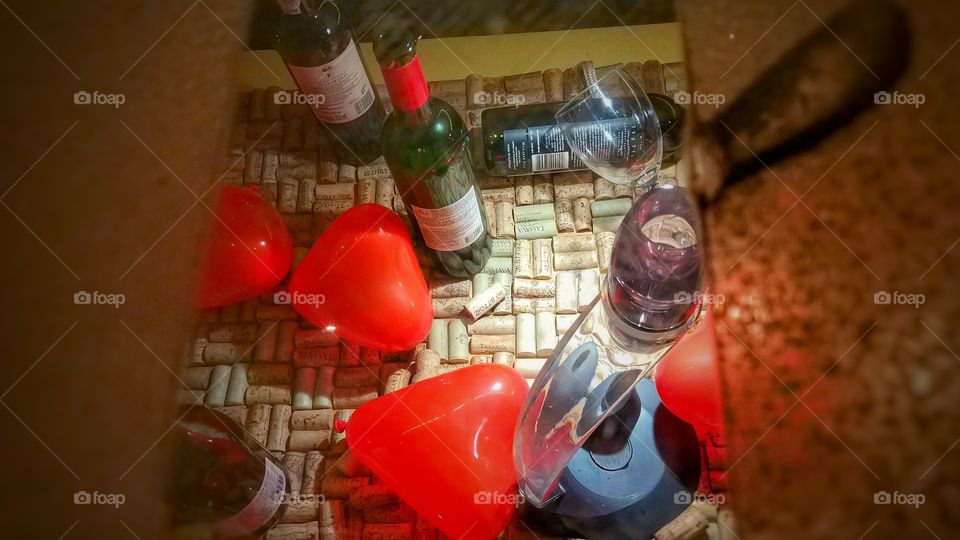 vinho coração love wine