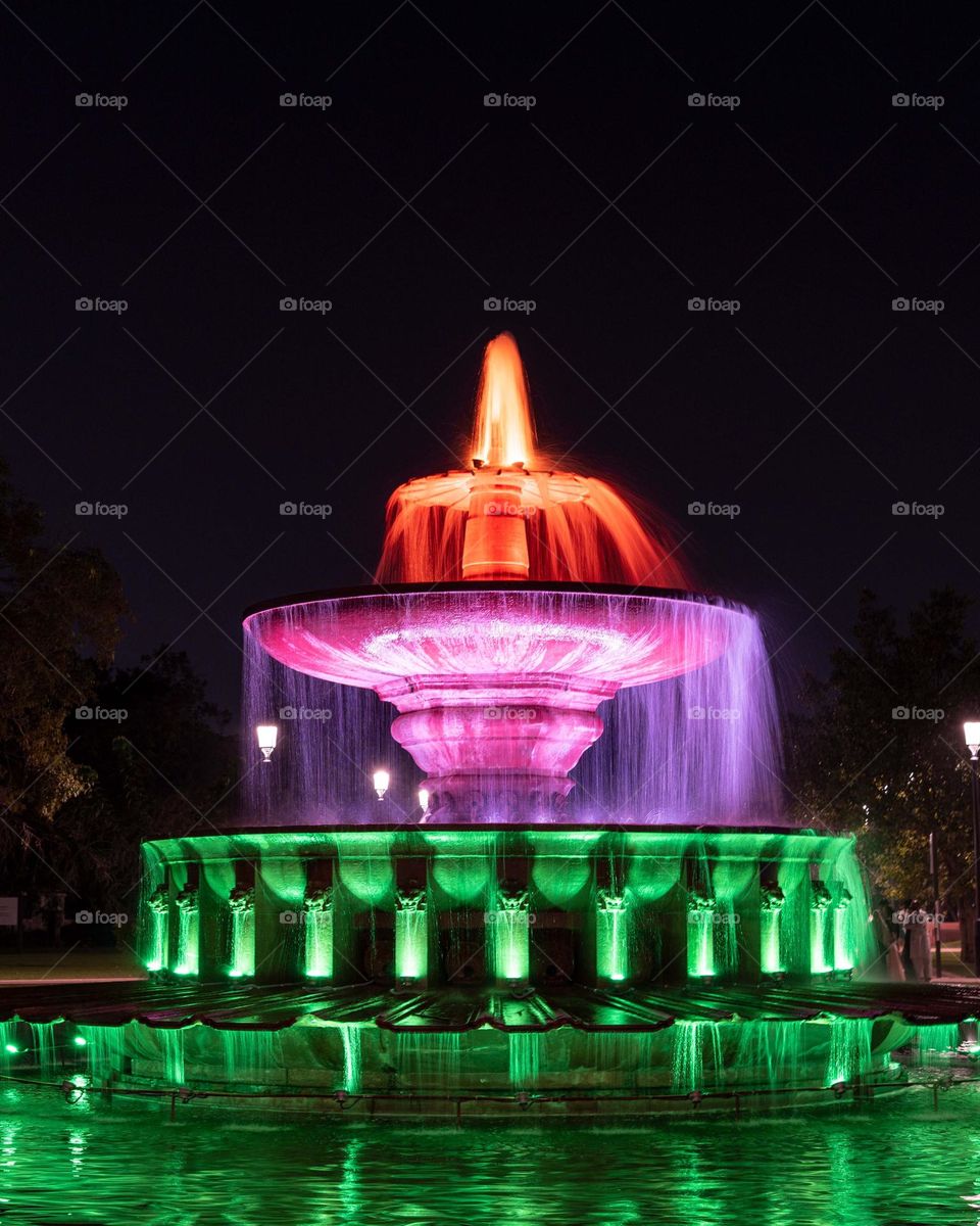 Tricolour fountain ❤️