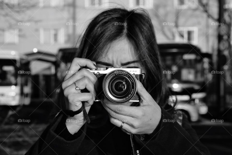 Women taking a photo 