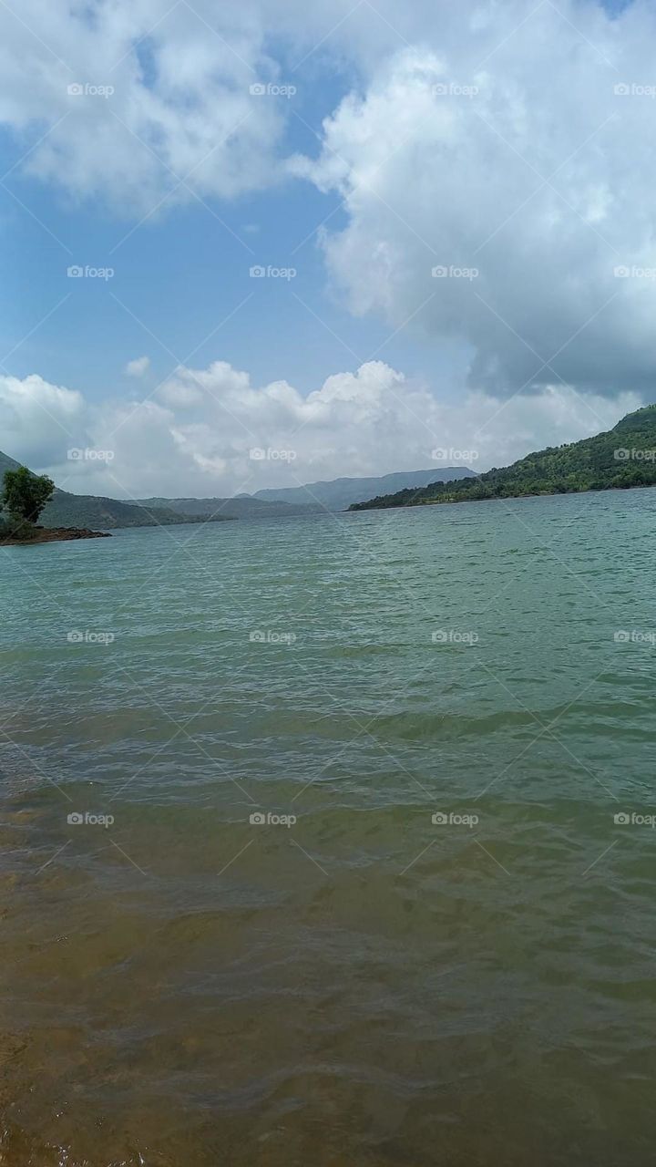 Beautiful sea view with hills