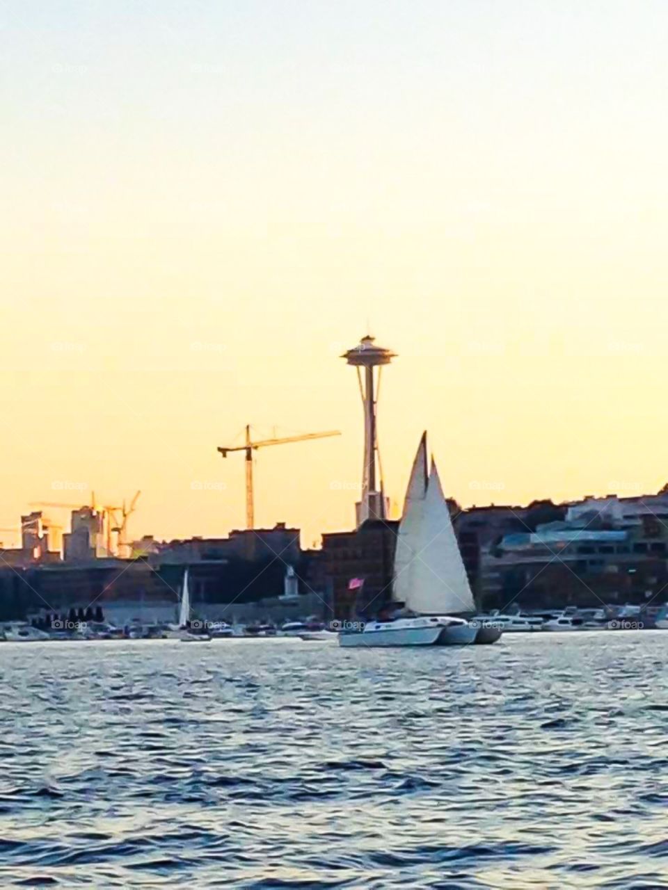 Sunset on Seattle 