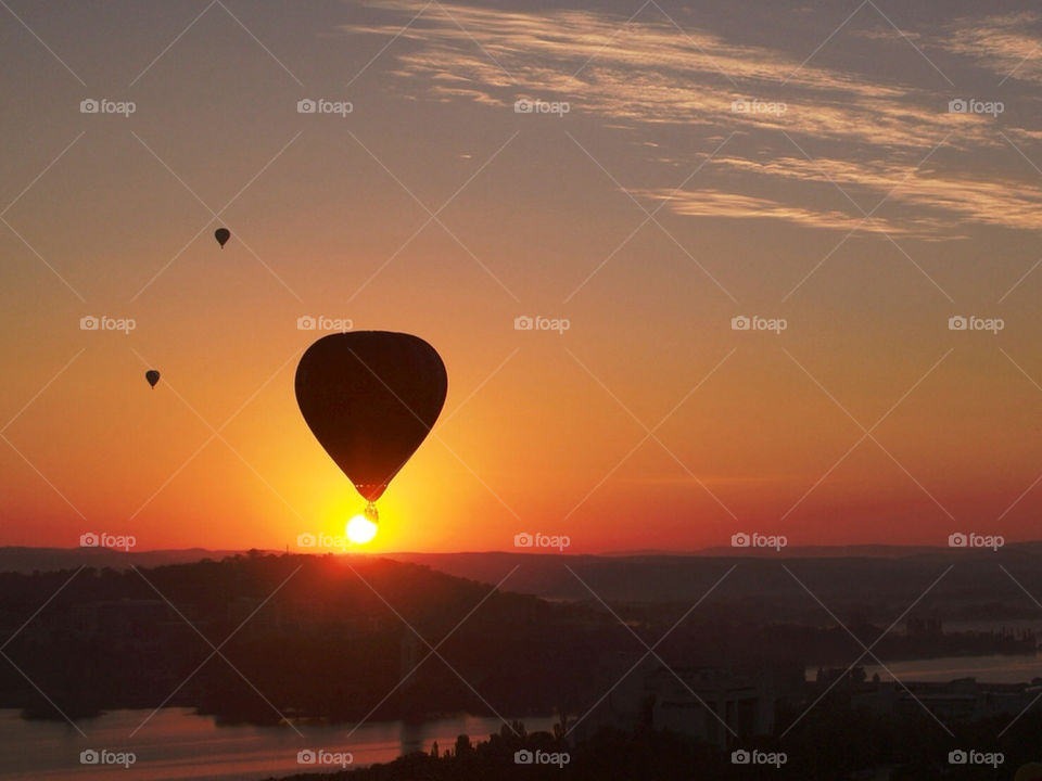 morning sunrise balloon ballooning by botie2