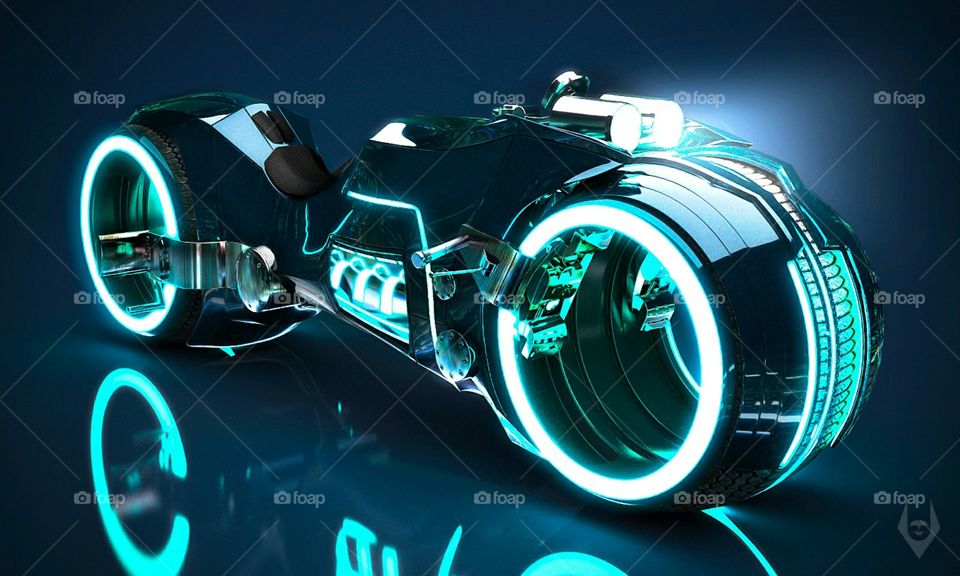 The 5th-generation light cycle is the TRON: Legacy-era upgrade of the original light cycle and its design more closely resembles a real-world motorcycle. As such, it lacks the canopy sported by the 1st and 2nd-generation cycles and features headlight
