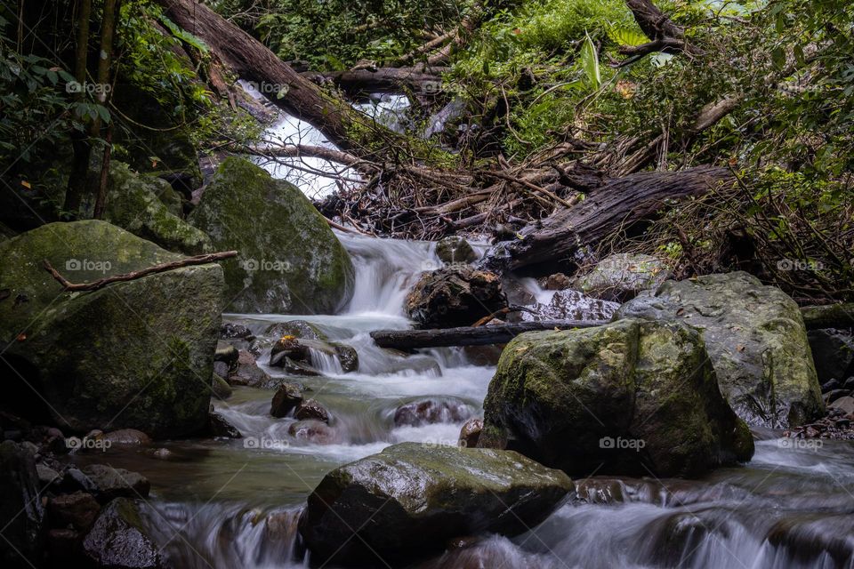 A little stream of waterfall