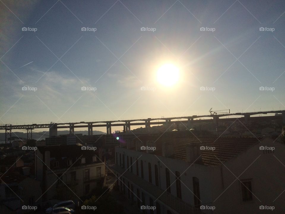 Sonnenuntergang in Lissabon 