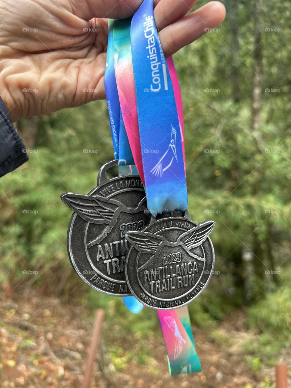 Medallas carrera Antillanca Trail Run by merrell 