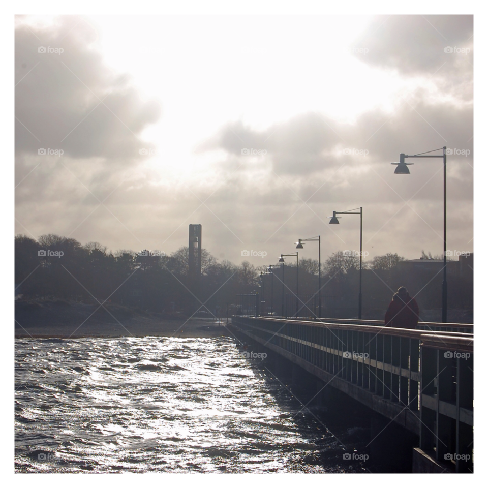 Water, River, Bridge, City, Pier