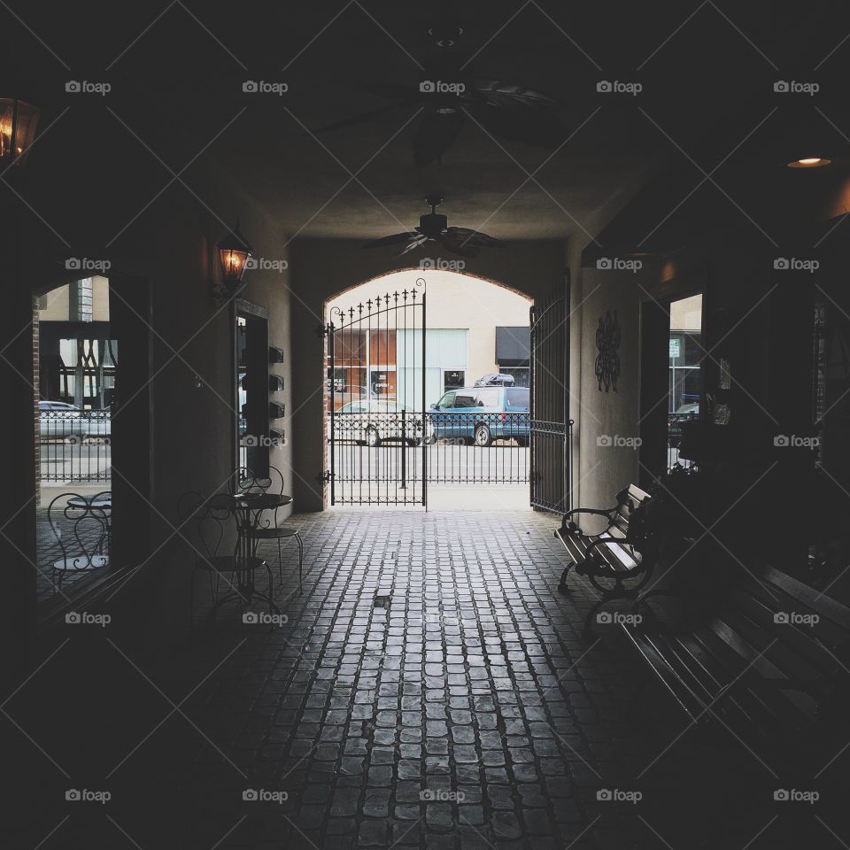 Freedom Light. Dark tunnel