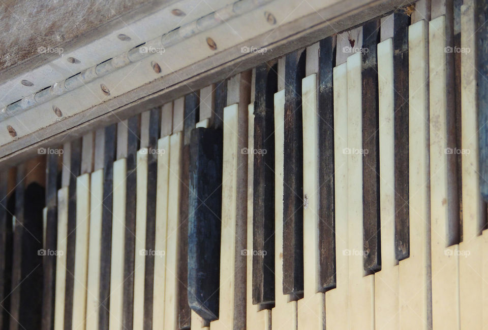 piano keys broken piano in abandoned building