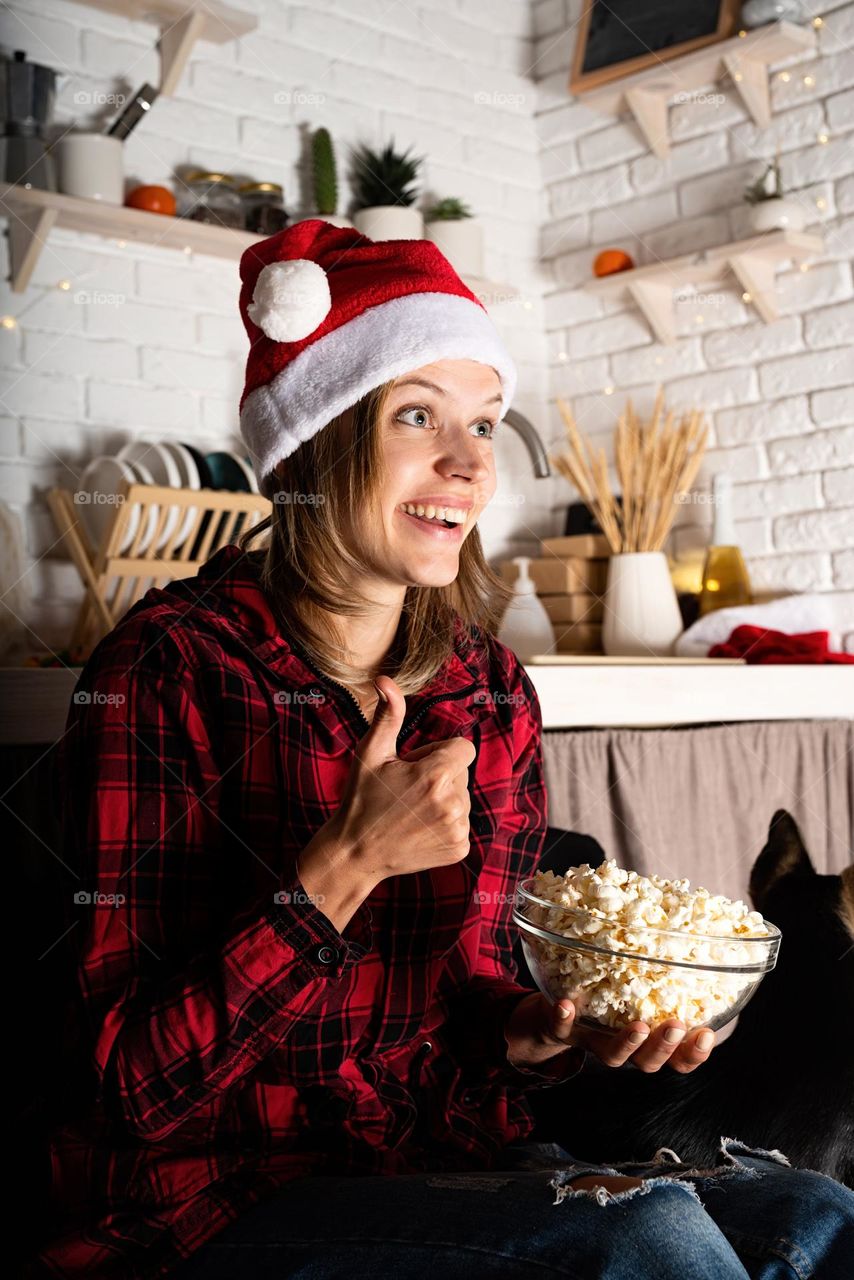 couple watching movies at home