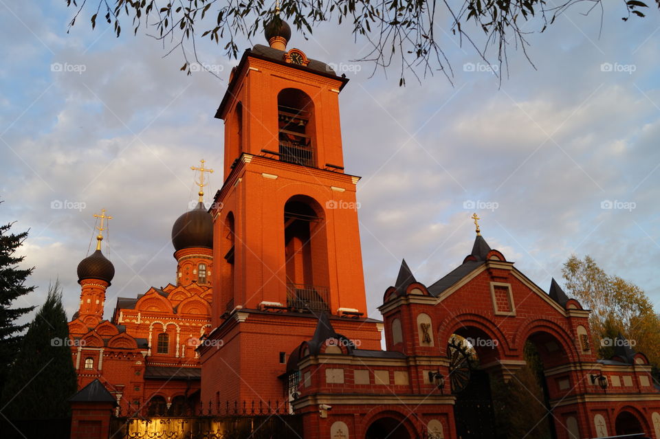 Храм в Марково. Колокольня.