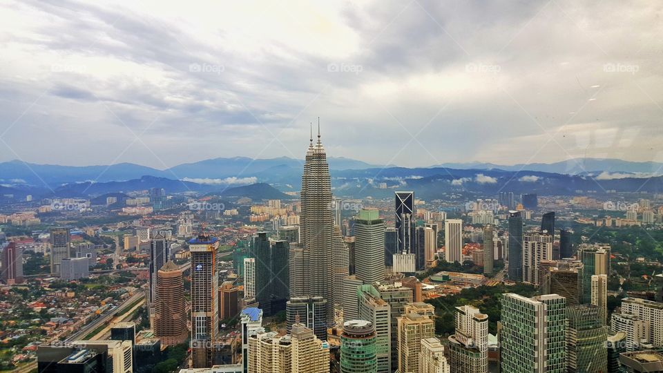 I pay some cash just to get on top of the KL tower and took this picture without the security noticing.  I better get paid handsomely.