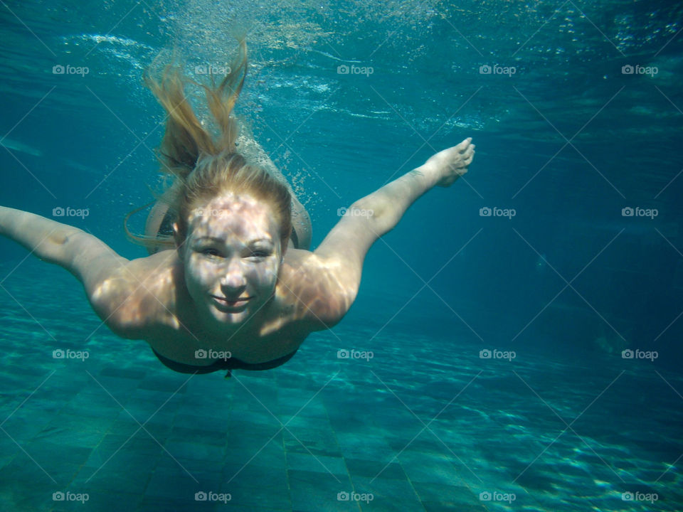 underwater girl