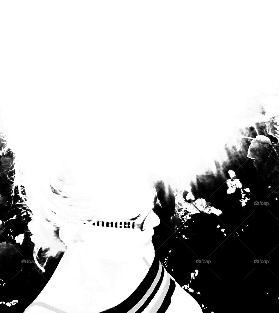 blak & white portrait