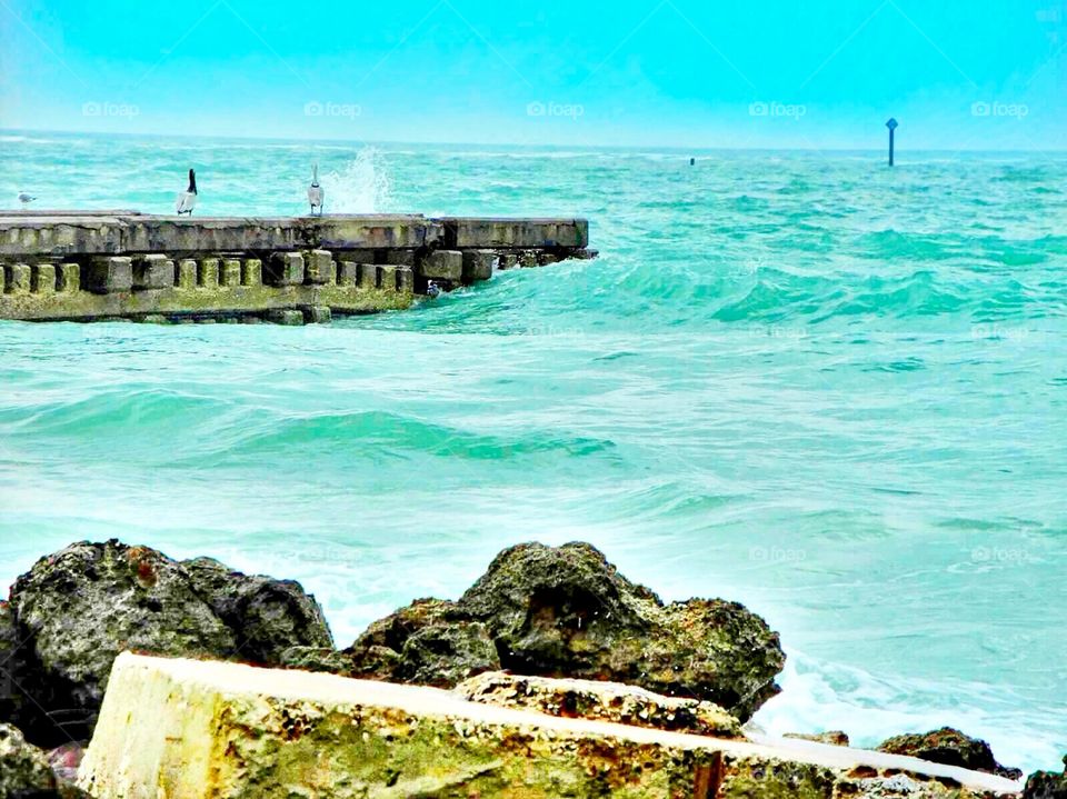 Pier off gulf coast 