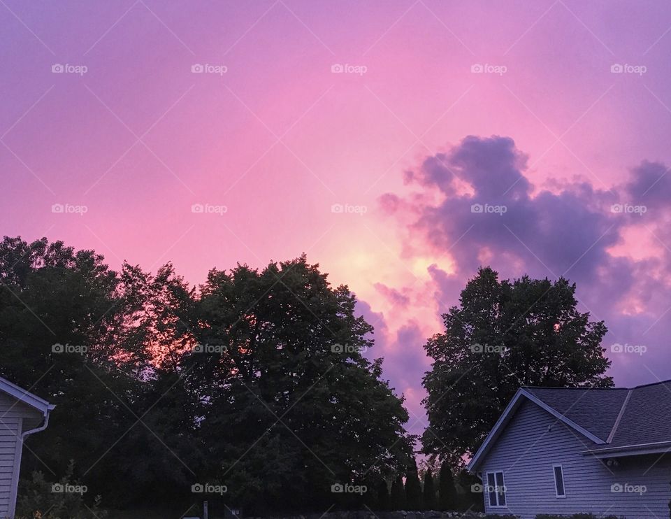 Cotton candy sky