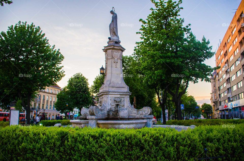 Statue in the Lviv city center