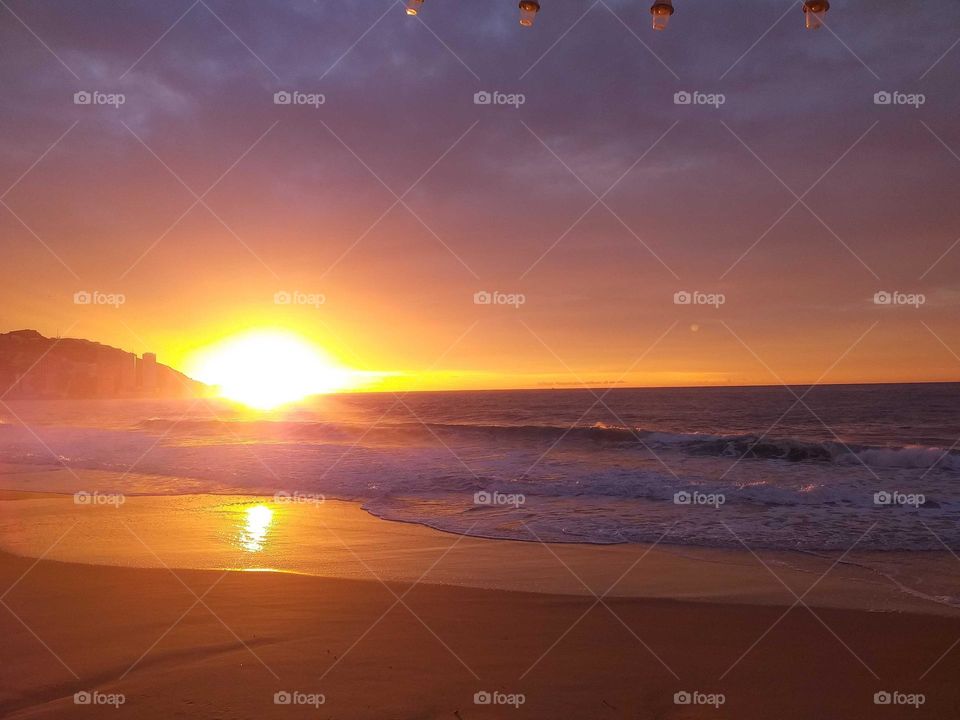 Beach#sunrise#reflect#sea