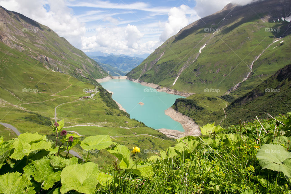 Stausee Wasserfallboden high mountain reservoir Austria 