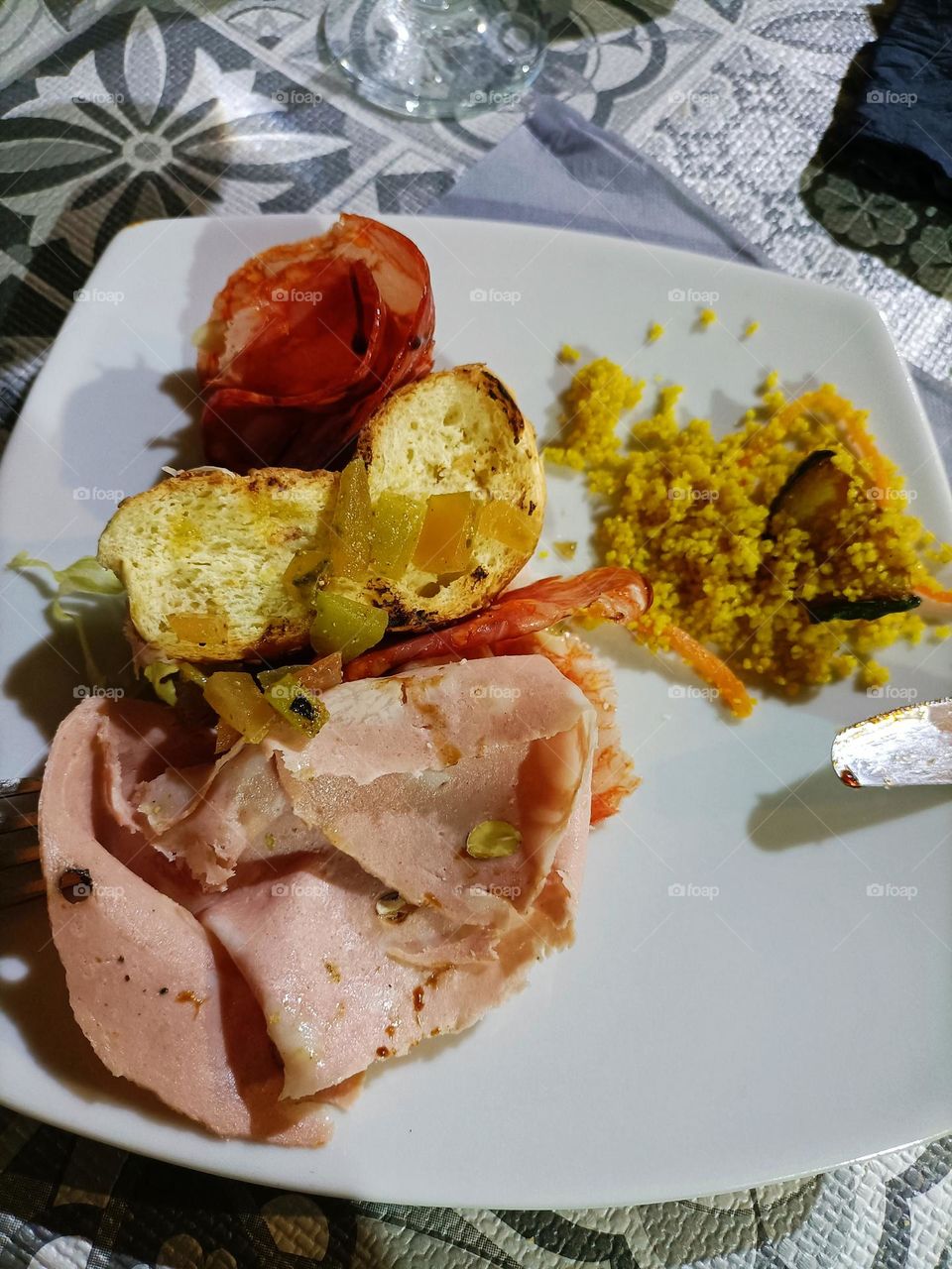 mortadella pane e cous cous