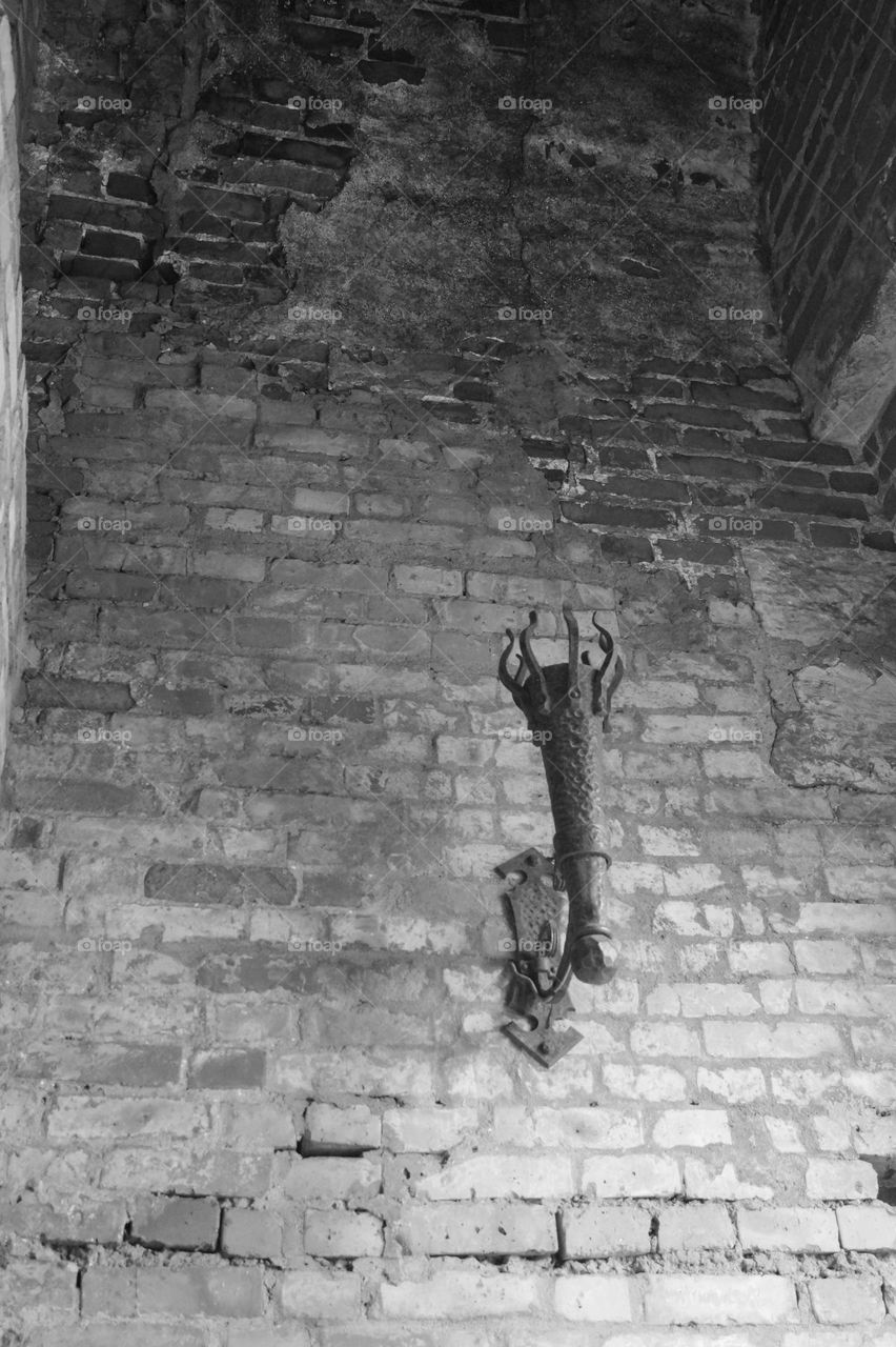 Fragment of the Mikhailovsky gate wall of the Kolomna Kremlin