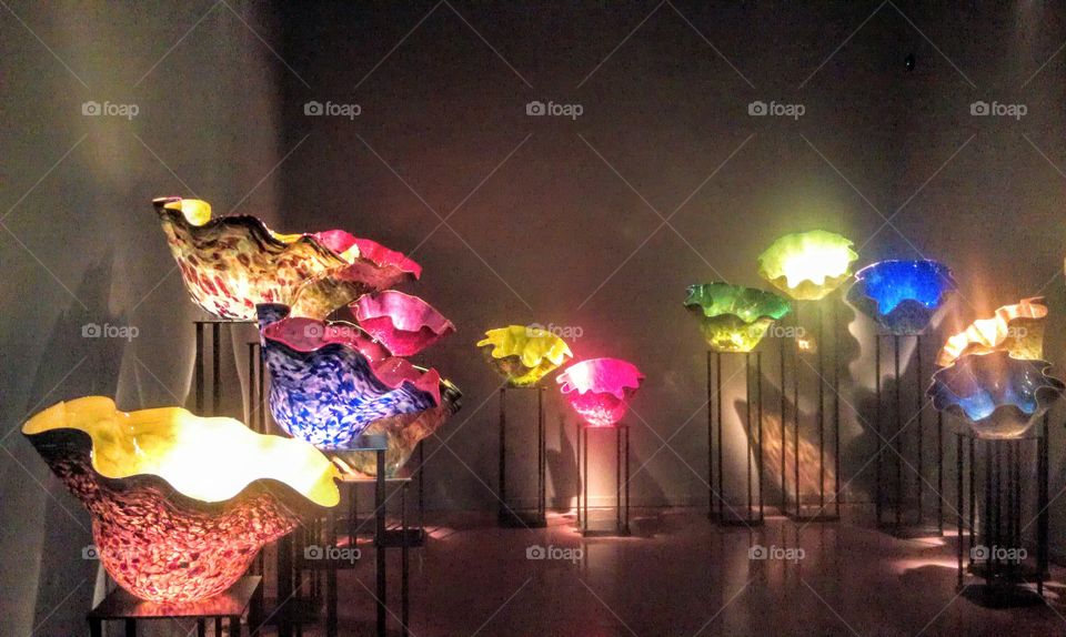 Blown glass Light Art