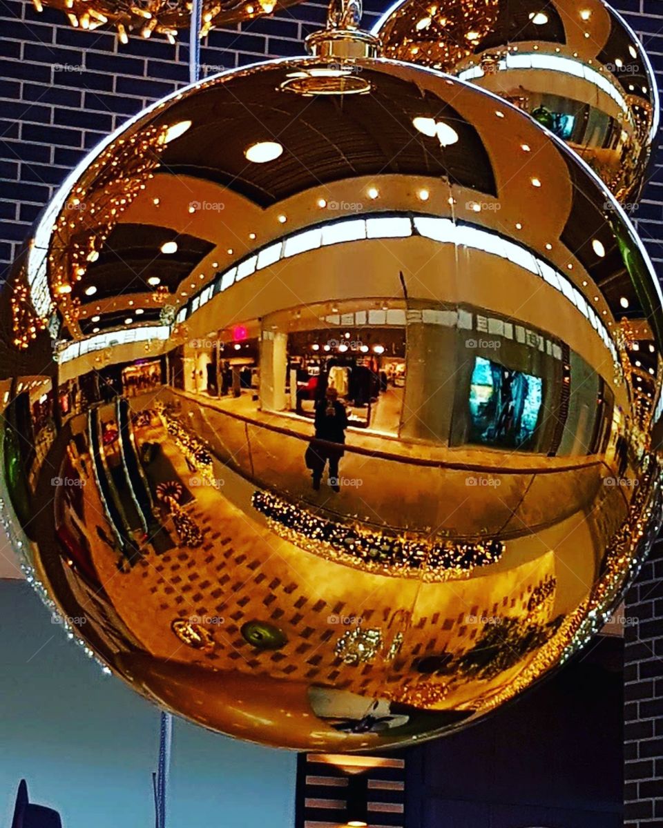 Weihnachtskugel Spiegelung