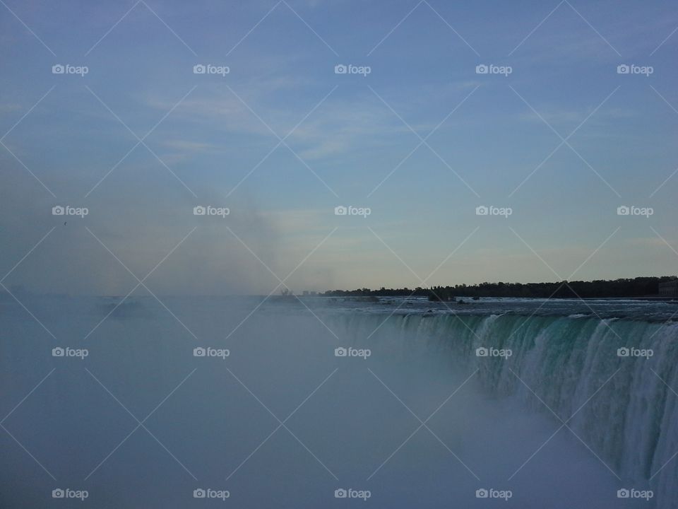 Mist from Horseshoe Falls at Niagara