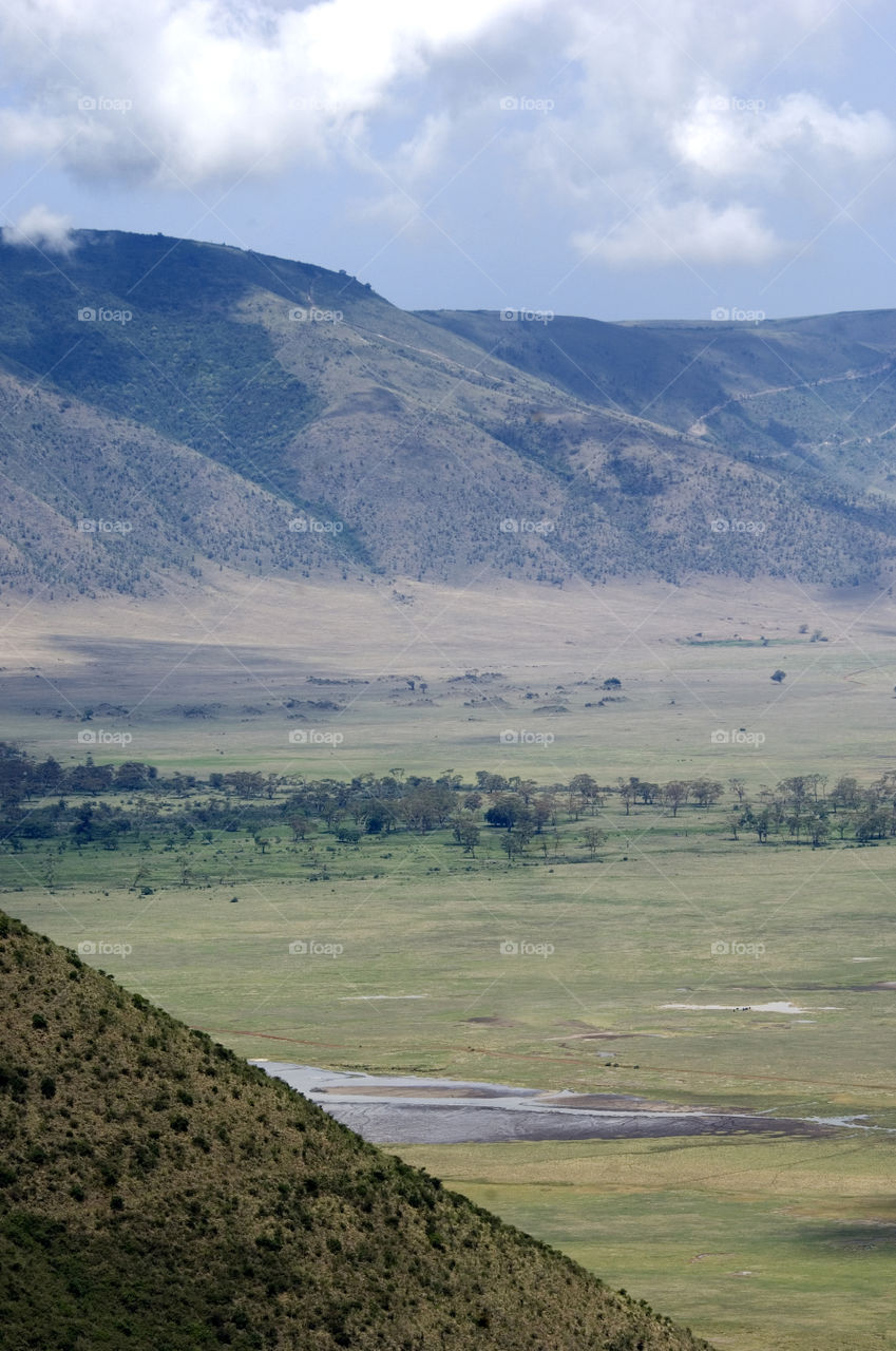 Ngorongoro crater in Tanzania Africa.