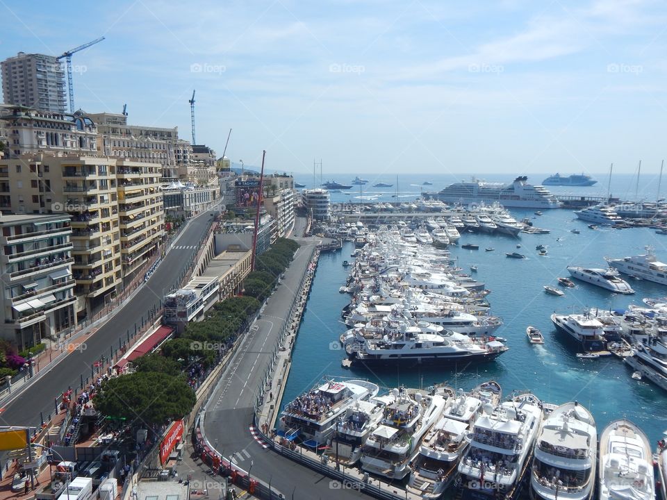 Monaco Harbour at the F1 GP