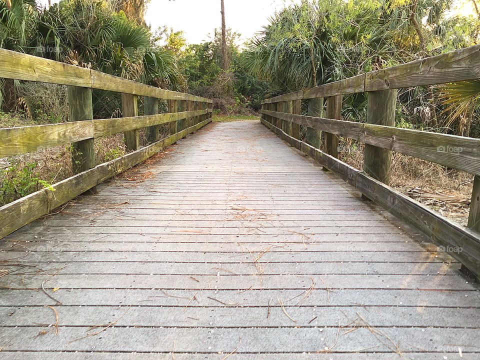 Boardwalk triangles.
