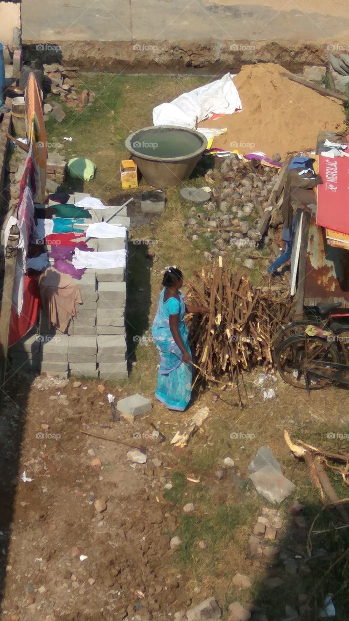 she can do wood cutting for
 prepared food