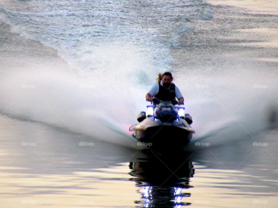 recreation on the water in the summer in Voronezh