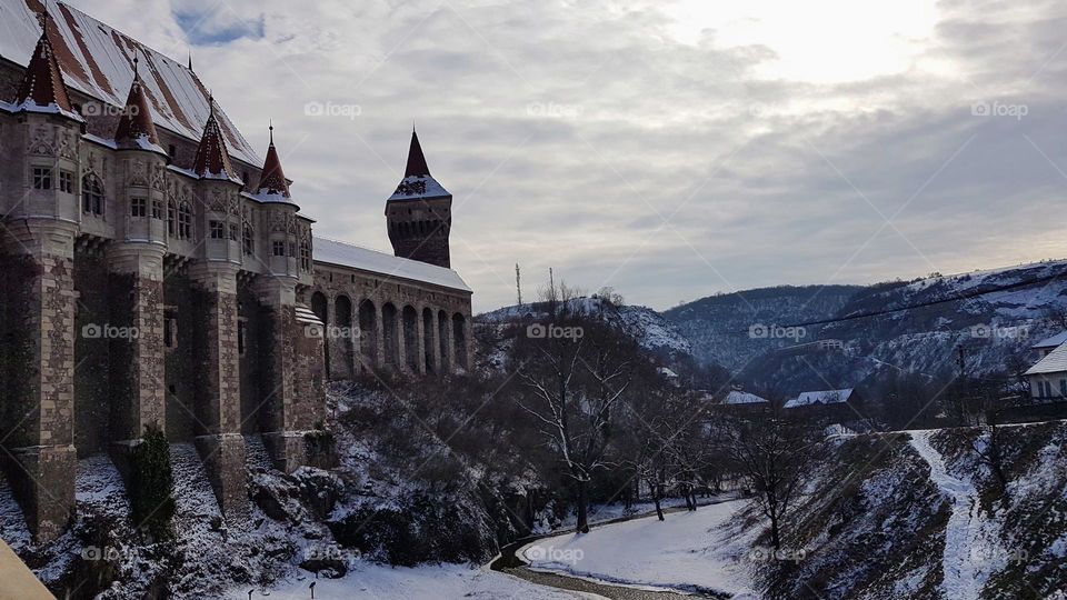 Corvin castle, in string, march