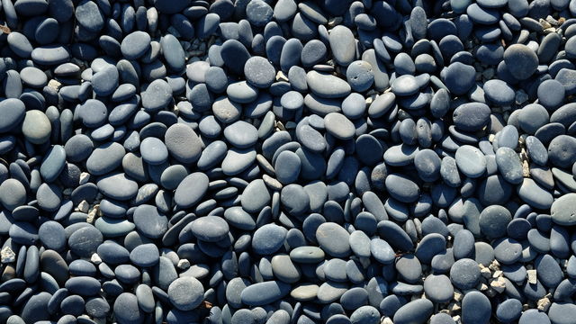 Grey pebbles