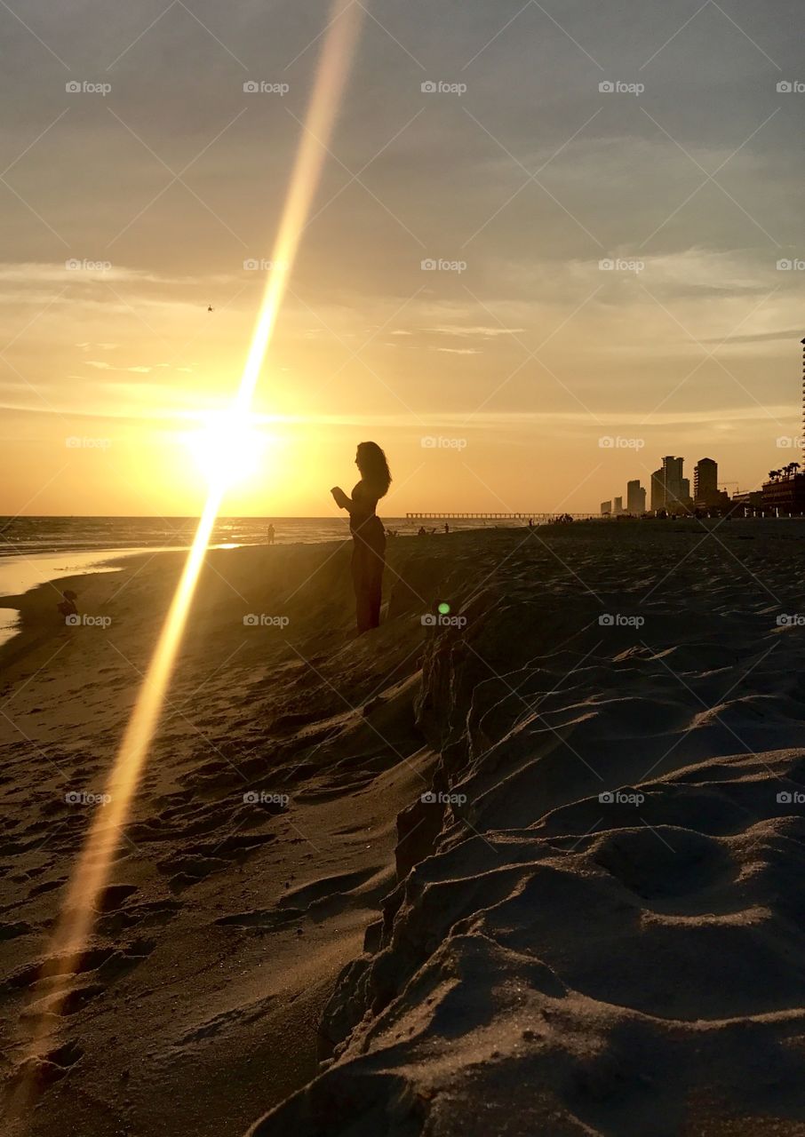 Sunset goddess. Panama City Beach, FL. 