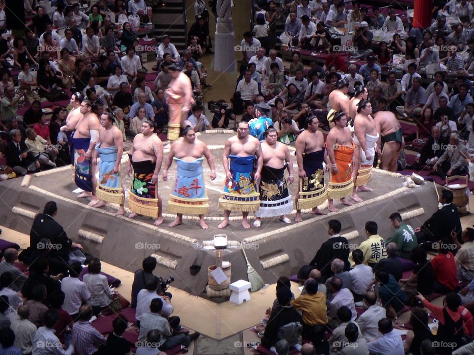 sumo presentation in Tohyo