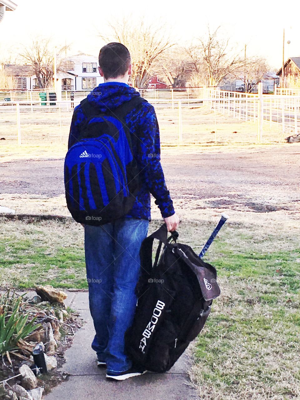 Student - athlete going to school. 