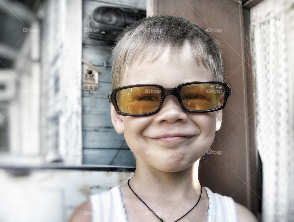 Portrait of a boy smiling