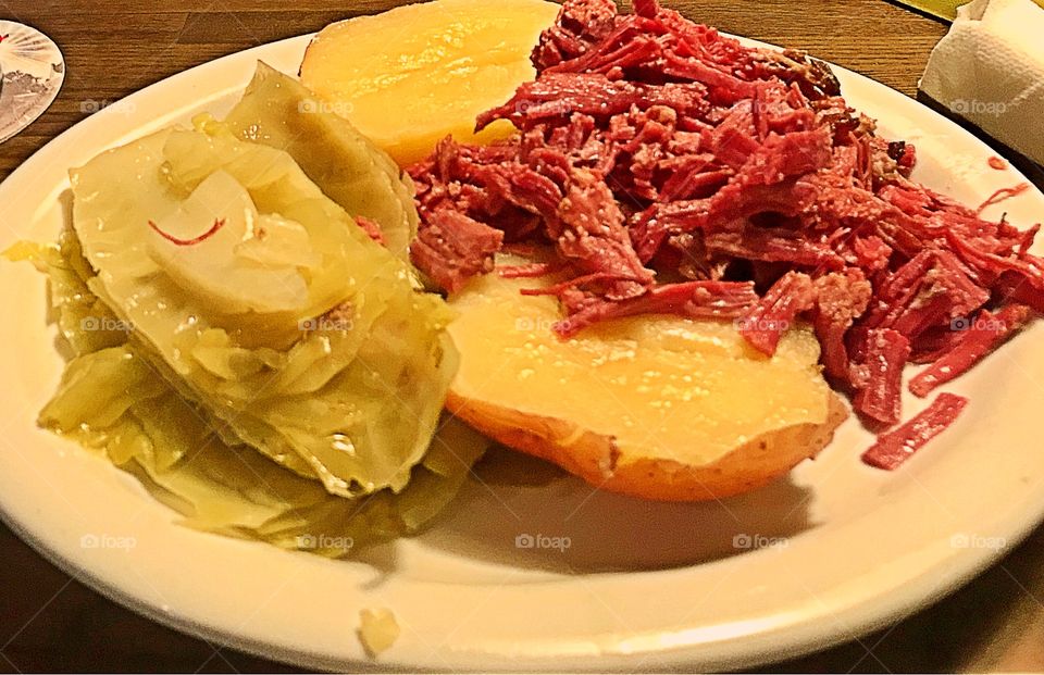 Corned beef and cabbage 