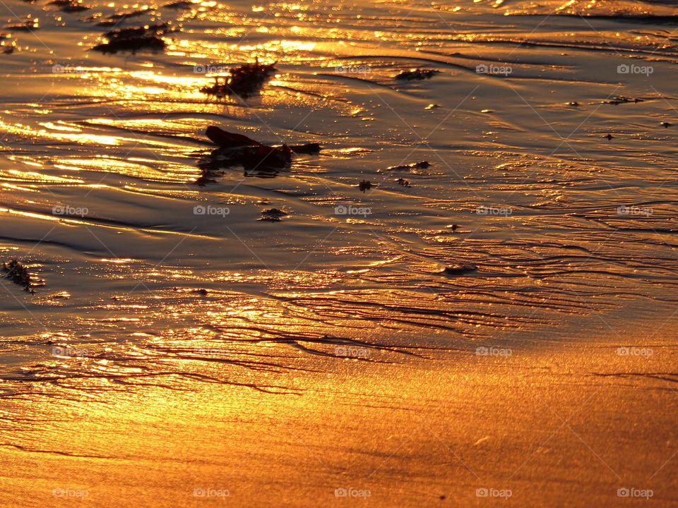 Sunset on the sand 