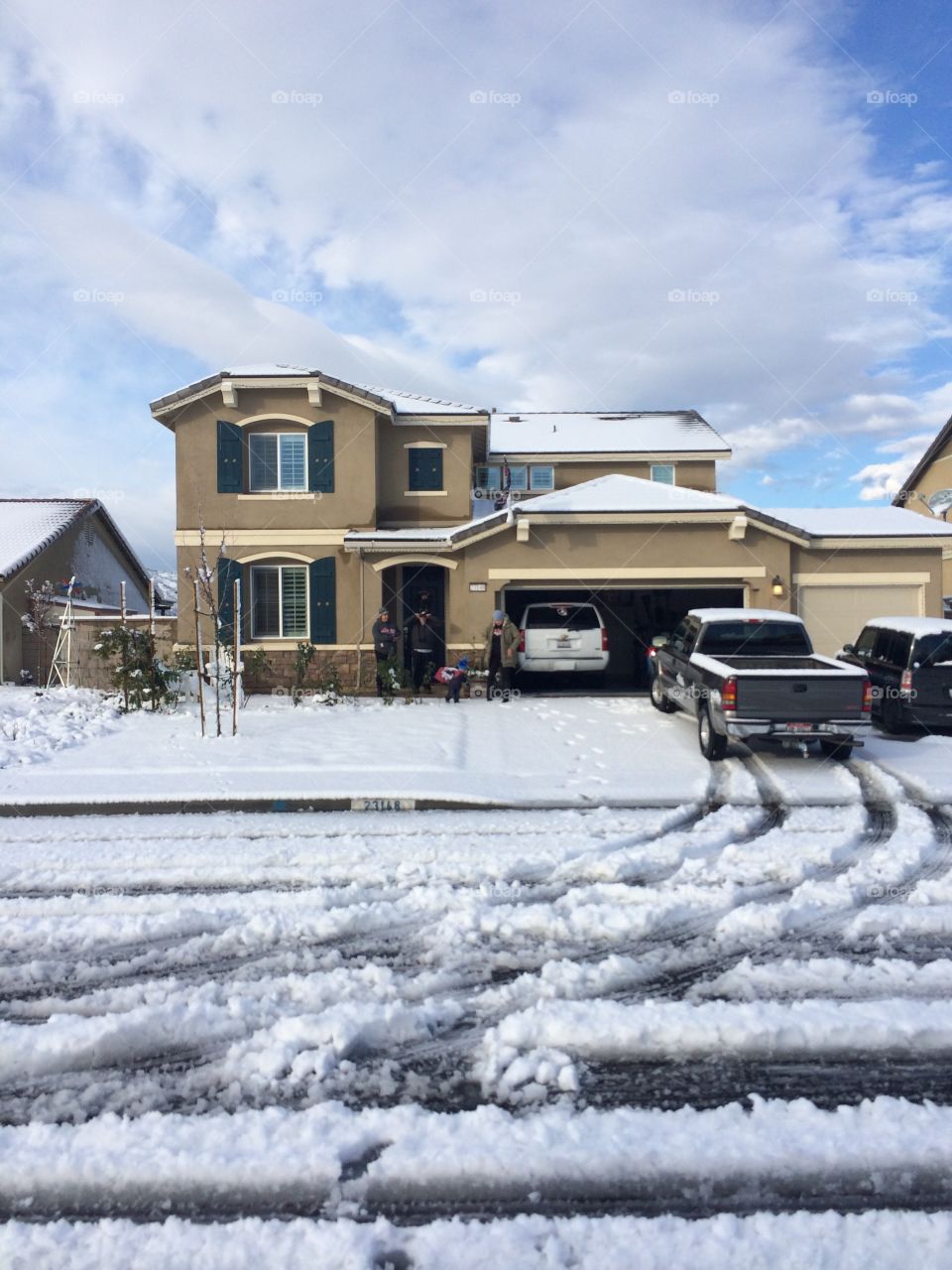 A Rare White Blanket. Snow in Temecula