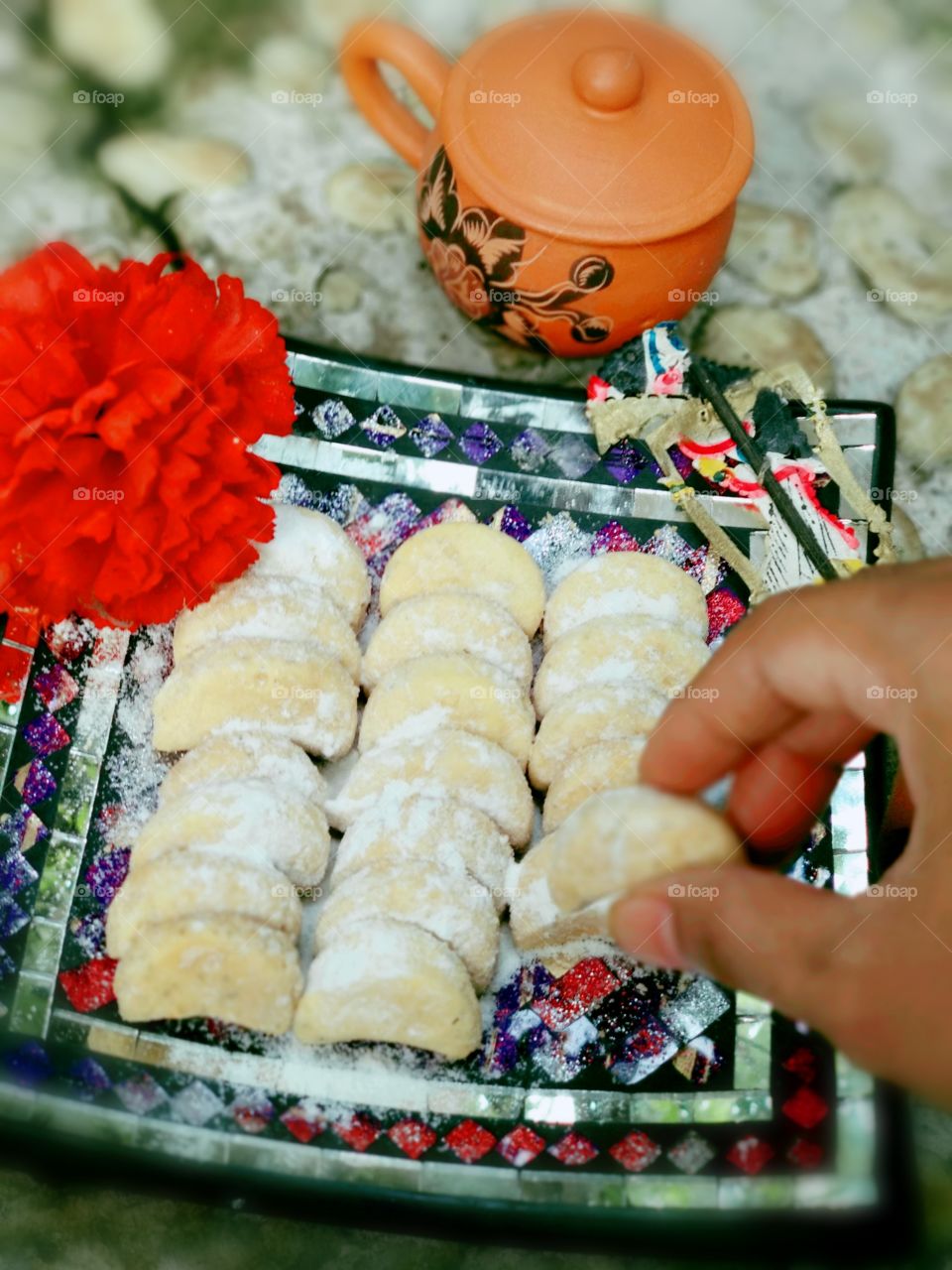 snow cookies Indonesia traditional