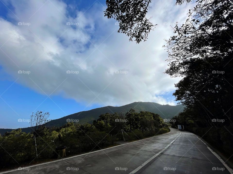 blue sky and white clouds