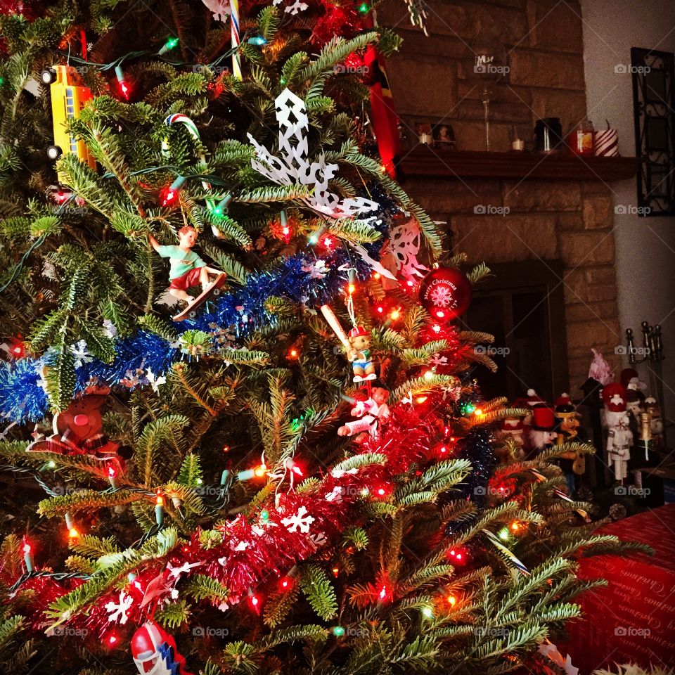 Light the Tree. Christmas Tree