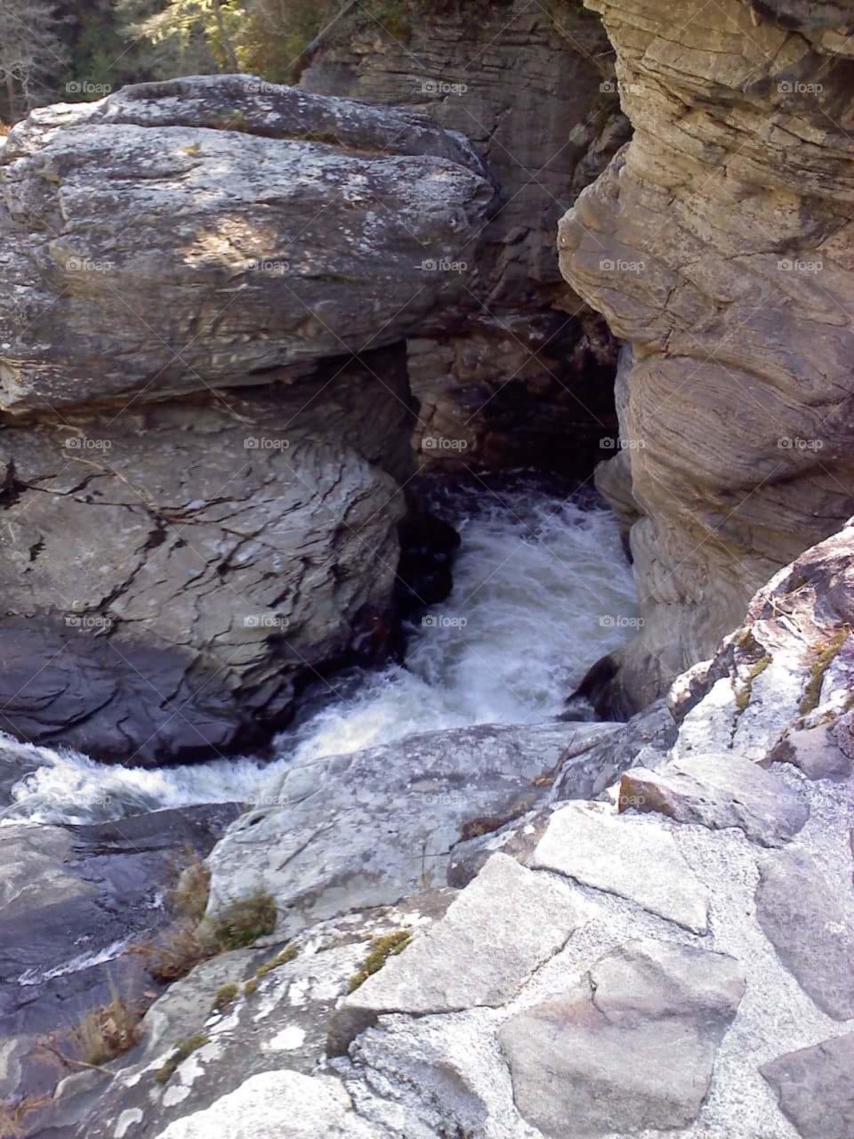 stream and rocks