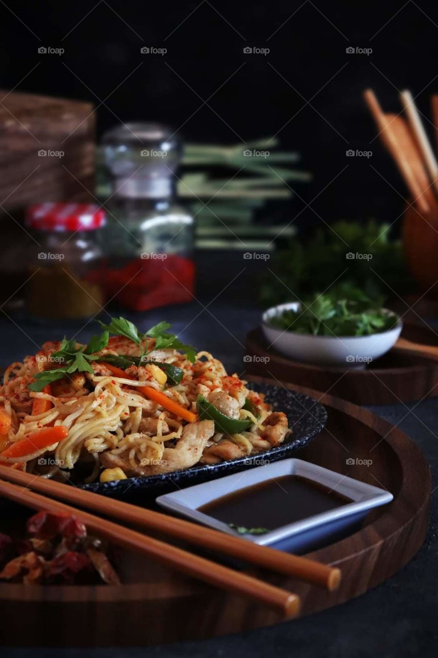 Italian pasta dish Healthy food